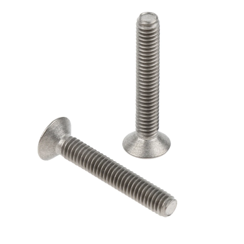 10 Pcs M4 Flat Head Grade 1 Titanium Machine Screws Phillips Drive