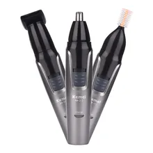 Kemei 3 в 1 триммер для волос в носу и ушах заушники триммер для бровей Триммер для бритья Электрический перезаряжаемый промытый триммер для волос Машинка для стрижки для мужчин 33