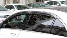Chrome Stripe Window Visor Sun Defelctor Guard For Benz GLE Coupe C292 2015 2016 chrome chrome third from the sun
