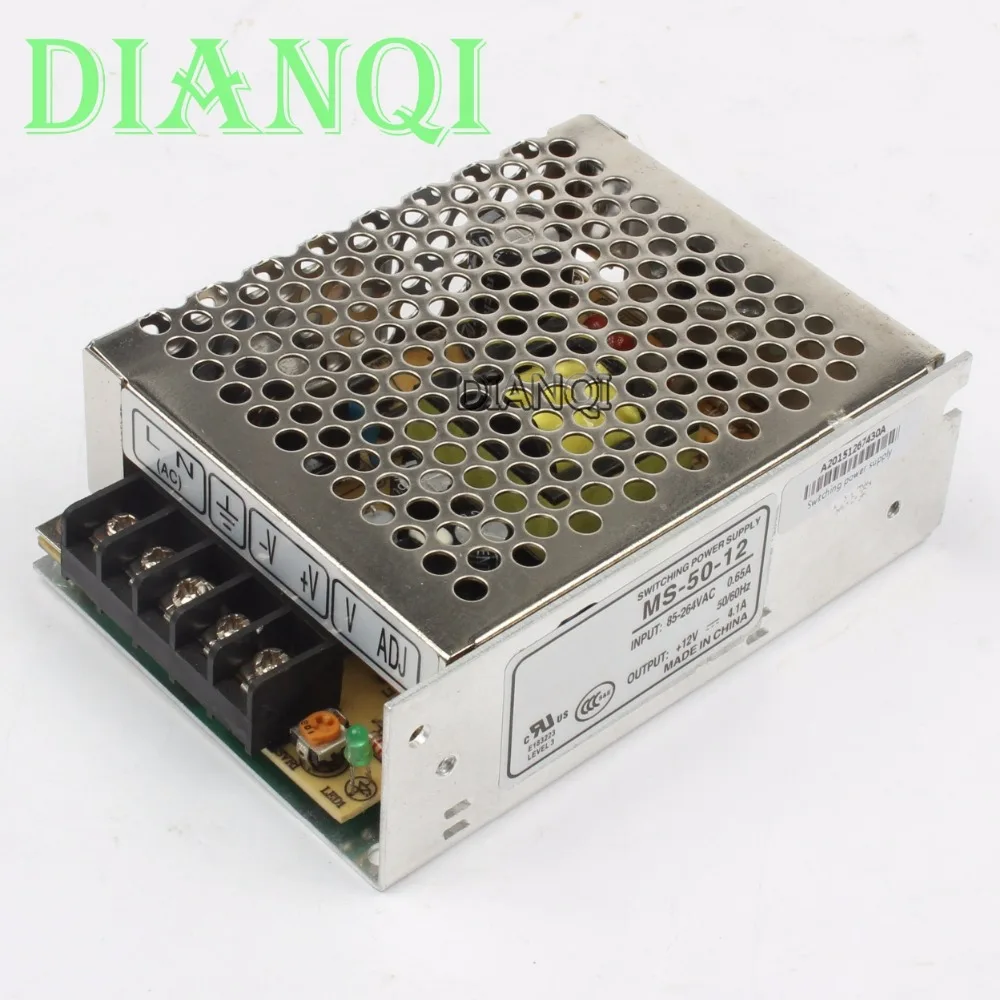 

DIANQI power supply 12V 50W power suply 50W 12V 4.2A mini size din led ac dc converter ms-50-12
