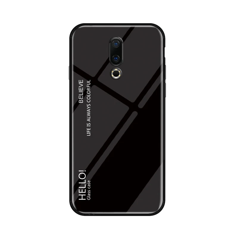 Чехол MUCHI для Meizu 16th из закаленного стекла Роскошная мягкая силиконовая рамка с