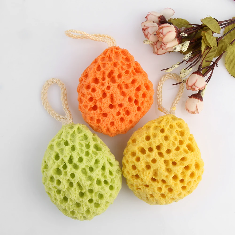 

Random Color! 1Pcs Shower Sponge Spa Bath Scrubber Cleaning Ball Brush Massager Bathroom Body Exfoliation Treatments Skin Beauty