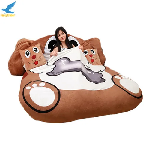Fancytrader-Cartoon-Animal-Dog-Tatami-Giant-Stuffed-Soft-Beanbag-Bed-Carpet-Mat-Sofa