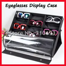 18D самостоятельного Прозрачная крышка солнцезащитные очки витрины, очков коробка дисплея, чемодан, для проведения 18 шт. солнцезащитных очков