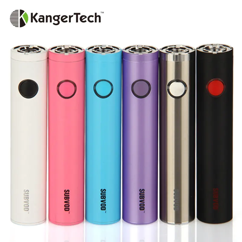 100% оригинал Kangertech SUBVOD батарея 1300mAh Kanger Subvod мод с USB проходят через различные цвета