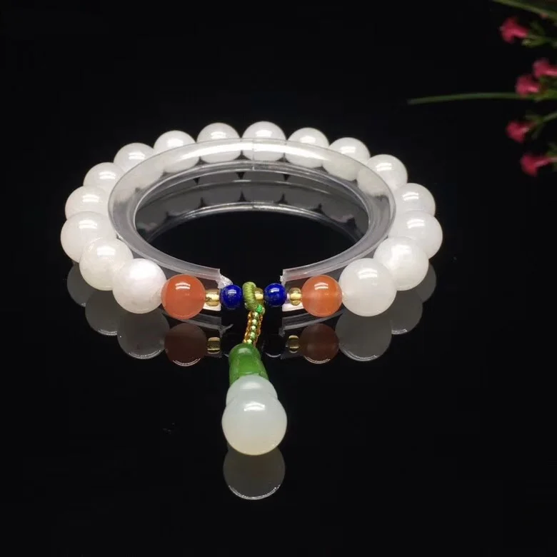 

Hetian jade hand string bracelet jewelry jade natural stone
