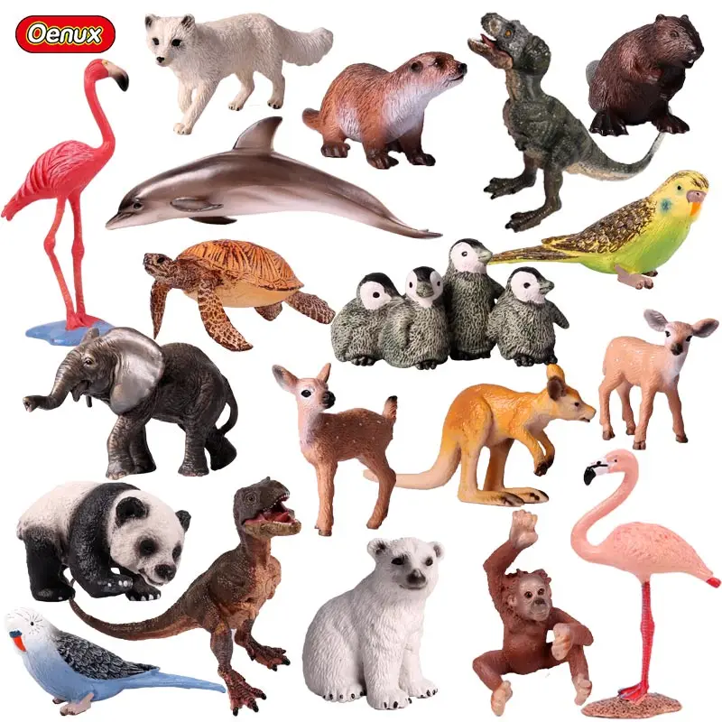 Oenux Cute Animals Tiger Model font b Action b font font b Figure b font Birds