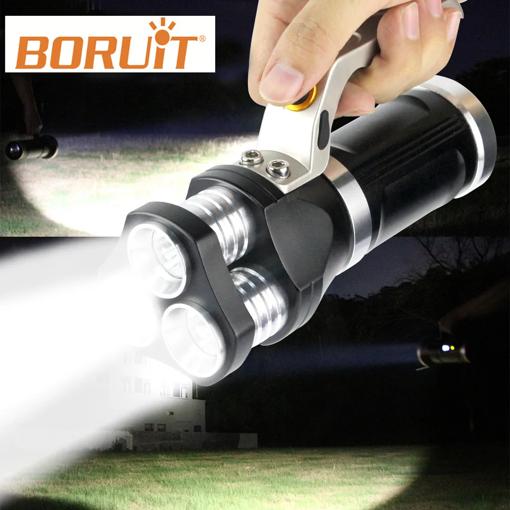 

BORUIT Lantern XML T6 Linterna Led Flashlight Torch USB Rechargeable Waterproof Lamp 18650 battery For Camping Fishing Hunting