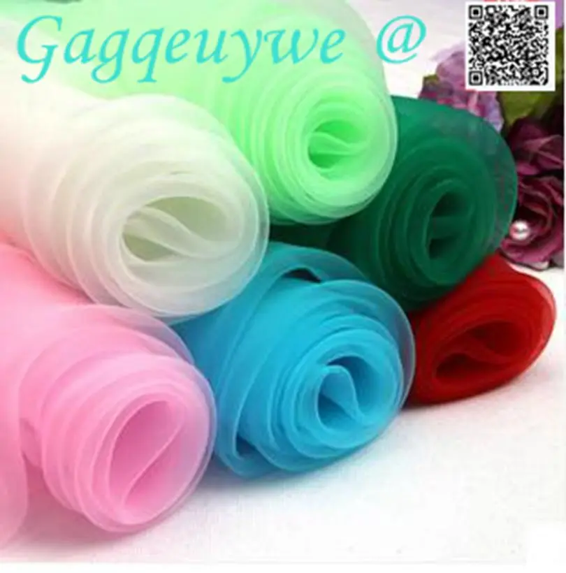 

Gagqeuywe 2m Transparent hard yarn Eugen gauze dress wedding dress fabric wide 140cm