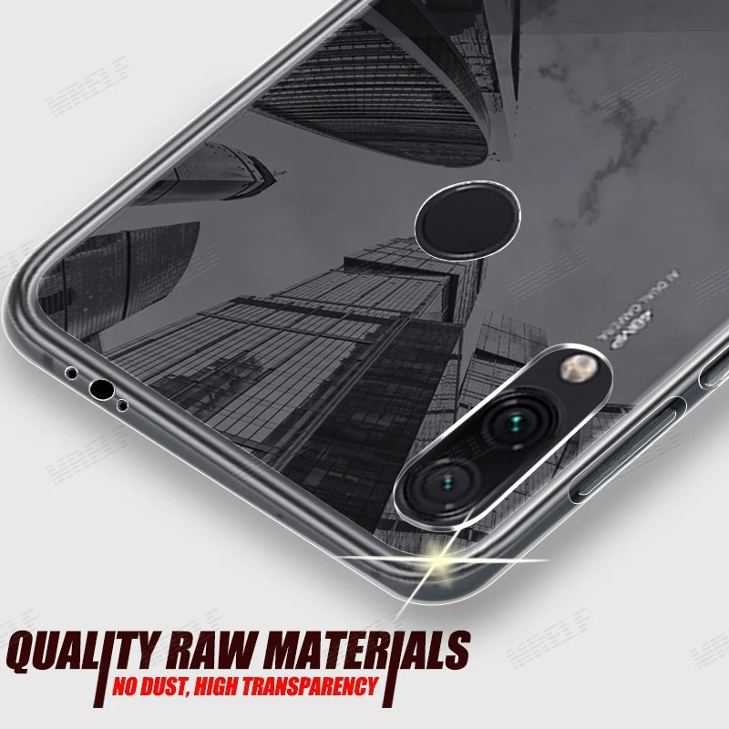 Clear Cases For Xiaomi Redmi Note 7 8 Pro Silicone Transparent Phone Cover on Case 8T Coque TPU |