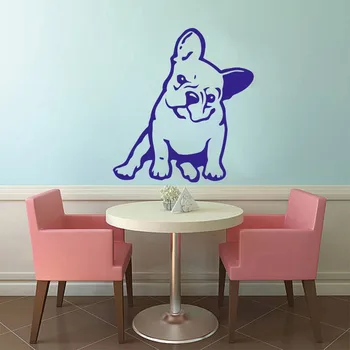 

French Bulldog Melancholy Wall Sticker Nursery Kids Room Puppy Dog Pet Animal Wall Decal Bedroom Living Room Vinyl Home Decor