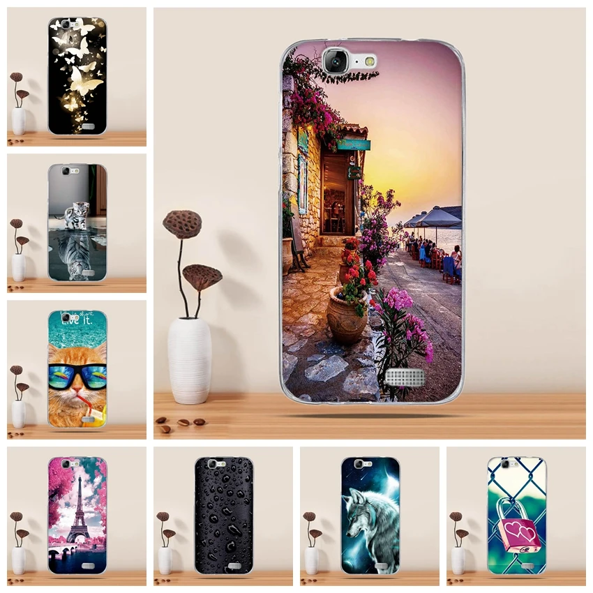 

For Huawei Ascend G7 Case Silicone Cover For Huawei G7 Cover Cute Soft TPU Fundas For Huawei Ascend G7 C199 5.5" Case Coque Capa