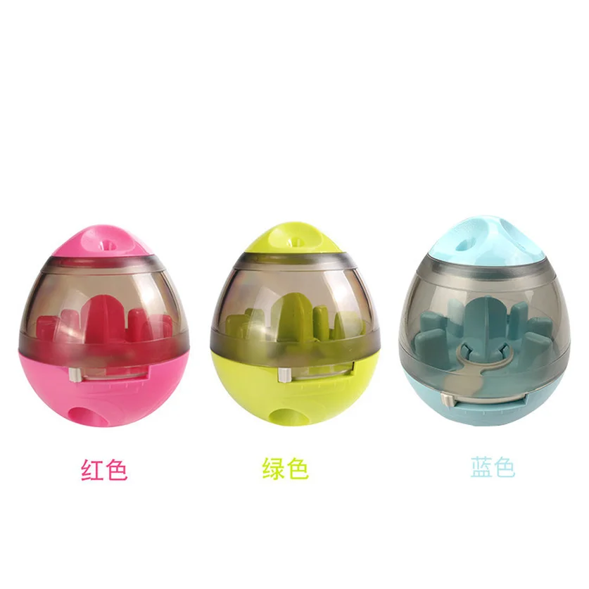 

Dog Cat IQ Food Ball Interactive Pet Toy Smarter Food Balls Treat Dispenser Playing Training Tumbler Leakage Puppy Exercise Bowl