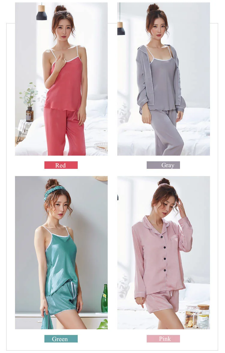 7 шт., розовые женские пижамные комплекты, однотонная Домашняя одежда, Хлопковая пижама, осень-весна, домашняя пижама, нижнее белье, ночная рубашка