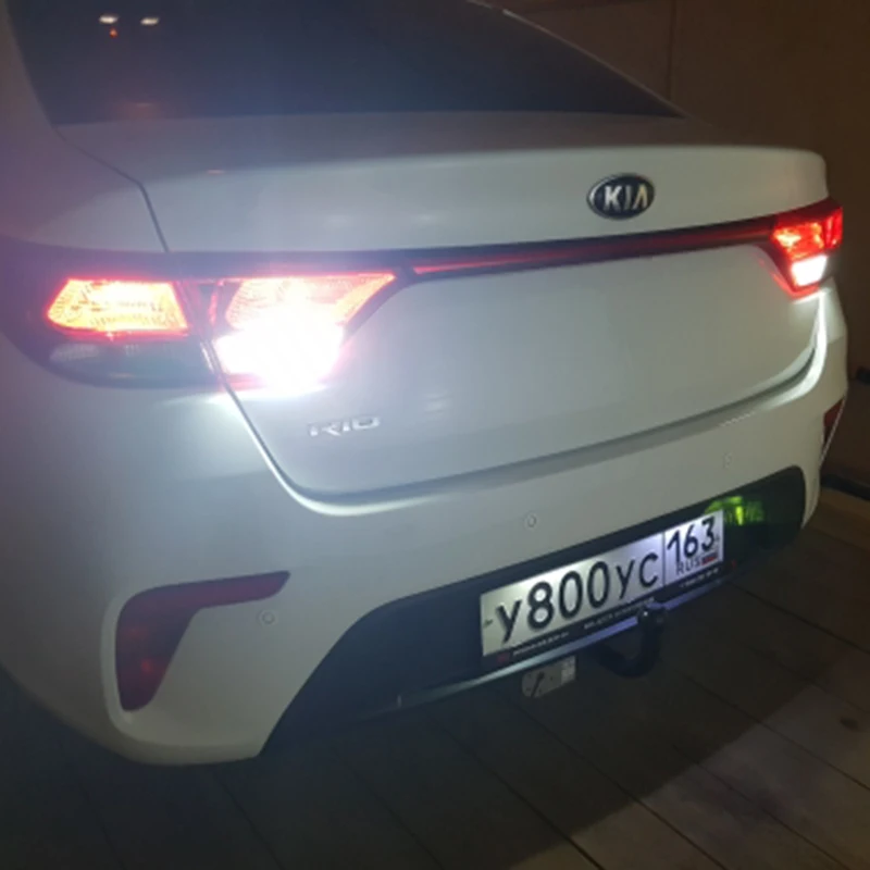 2x T15 W16W Canbus Автомобильный светодиодный светильник заднего хода для Kia Rio K2 3