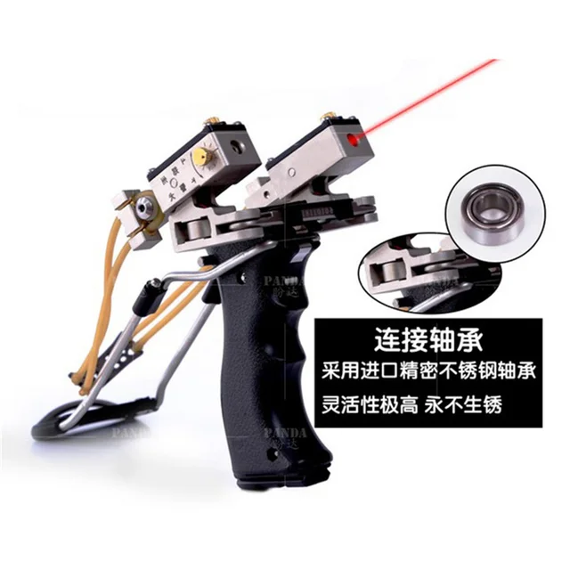 Best price at $167 Cheap Recurve Bow Archery Slingshot Catapult Hunting Fishing With Laser Sight Light Stainless Steel Leather Wrist Strong Sling Shot