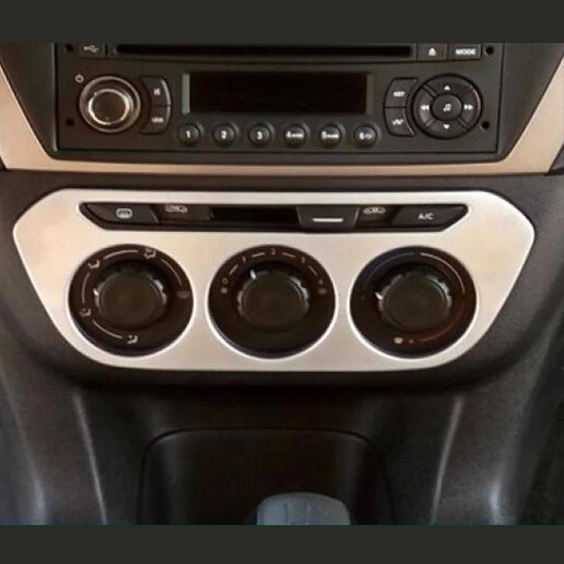 

ABS Matte For Citroen Elysee C-Elysee accessories 2014-2016 Car air conditioner Switch panel plate frame cover trim car styling