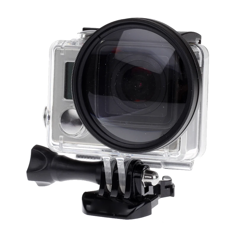 Для Gopro 4/3 + фильтр 52 мм крупный план 10 макрообъективов адаптер кольцо для gopro Hero +/3