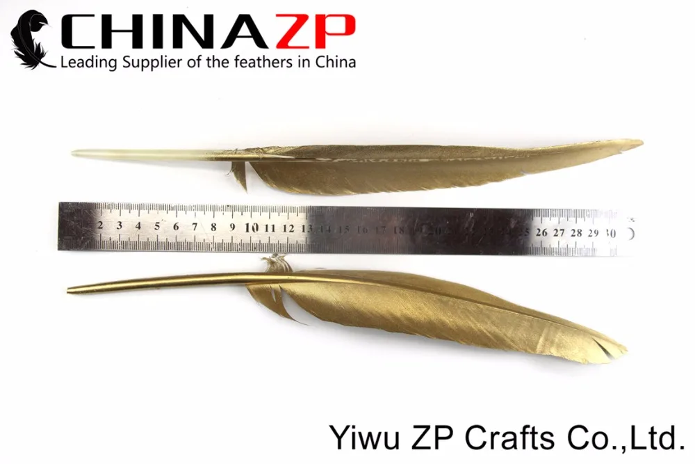 Bulk Sale Gold Dipped Feathers for Craft Sparkle Party Decoration (8)