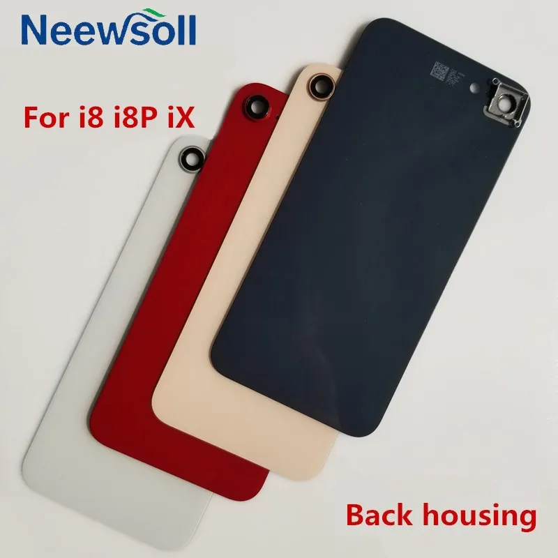 Для iPhone 8 P X батарея Крышка стекло панель Задняя Дверь Корпус чехол с Объективы
