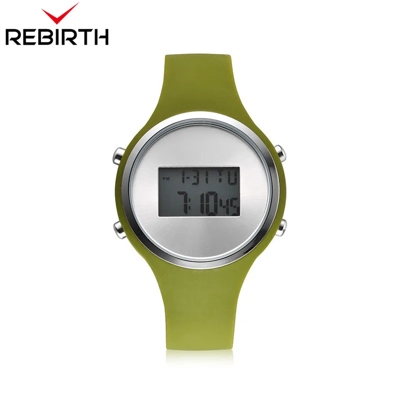 

REBIRTH Outdoor Sports Watches Women Watch Digital LED Electronic Watch Women Sports Wristwatches Chronograph Woman Clock New
