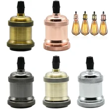 1 шт. E27 антикварная лампа держатель Лофт винт Эдисон лампа гнездо Винтаж Керамика core подвесной светильник База ul сертифицированный установки 250 В