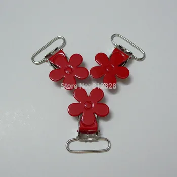 

25pcs Red Color Flower Suspender Clips