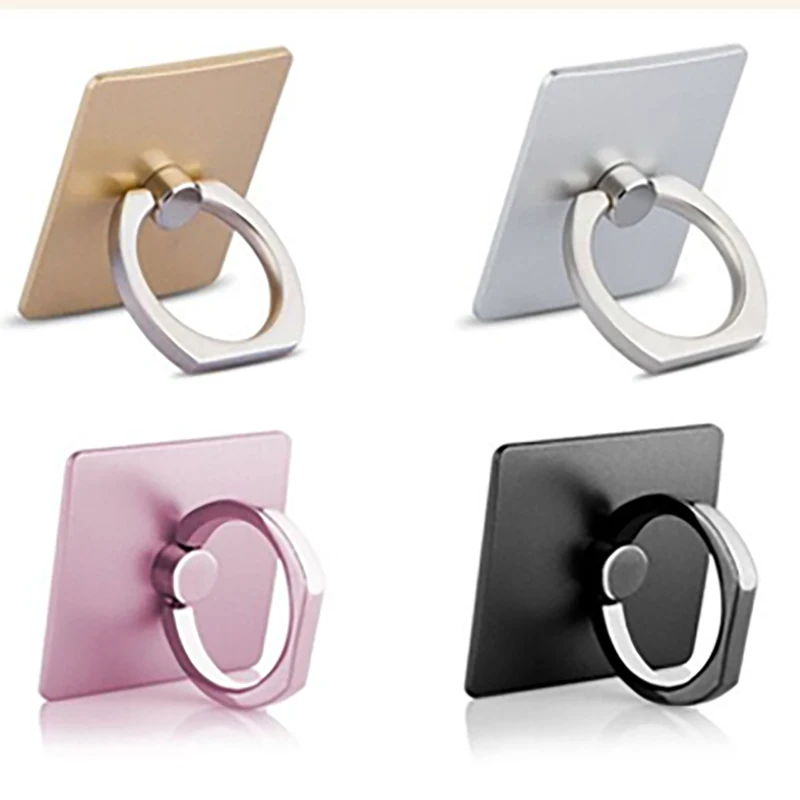 luxury Shape 360 Degree Finger Ring Mobile Phone Stand Holder for iPhone Samsung Huawei Xiaomi Smart Phones Universal Promotion
