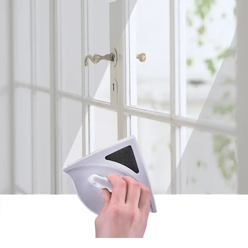 

Double Side Glass Cleaning Brush Wiper Cleaner Magnetic Windows Washing Brush Tool for 3-30MM Home Office Hotel Windows