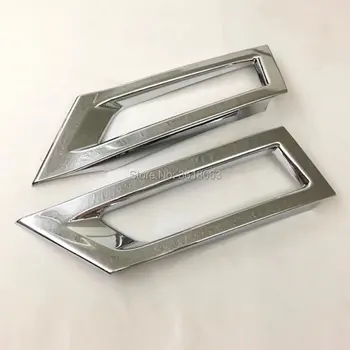 

For 2017 Nissan Kicks 2018 Front Rear Fog Light Cover Foglight Trims Exterior Decoration ABS Chrome Car-Covers Accessories