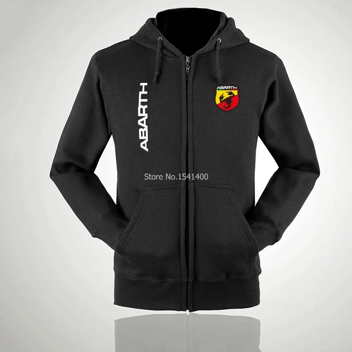 Осень-зима мужчины женщины карманные худи с надписью Abarth кофты капюшоном и