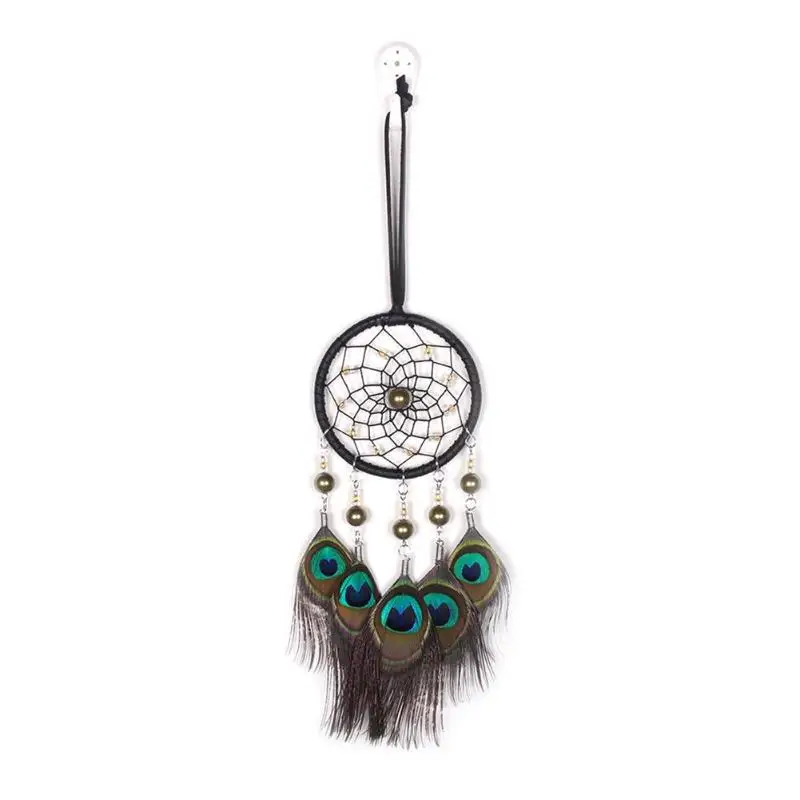 

Fashion Jewelry Dearm Catcher Dreamcatcher Wind Chimes Peacock Feather Pendant Catchers Hanging Dream Catcher Wedding Decoration