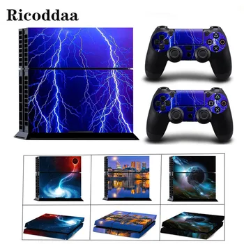 

Star Designs Vinyl Skin Sticker Cover For Sony PS4 Console with Controllers Decal For Playstation 4 Gamepad Stickers Accessories