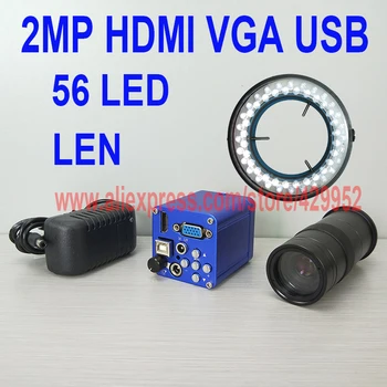 

efix 3 in 1 2MP HDMI USB VGA CMOS Digital Industry Video Microscope Parts Accessories Camera 56 LED Light Lens Soldering Tools