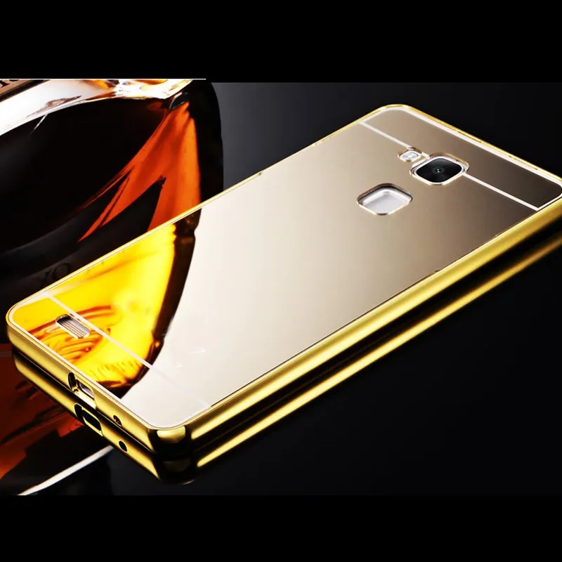 Защитный чехол для телефона Huawei Ascend Mate 7 Mate7 Роскошная алюминиевая рамка +