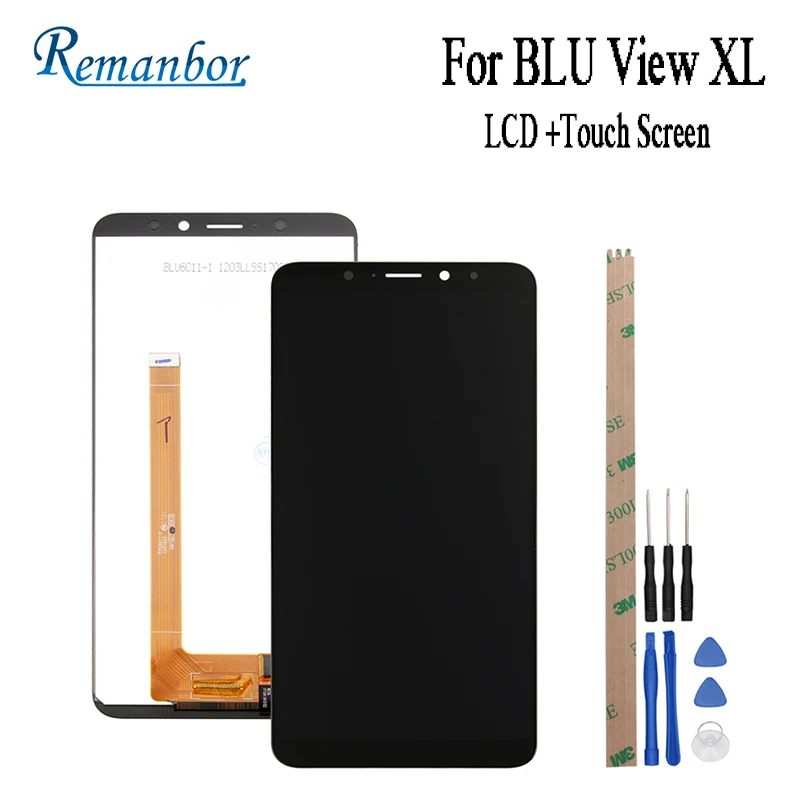 

Remanbor For BLU view XL LCD Display and Touch Screen Assembly Phone Accessories For BLU view XL Repair Part+Tools+Adhesive