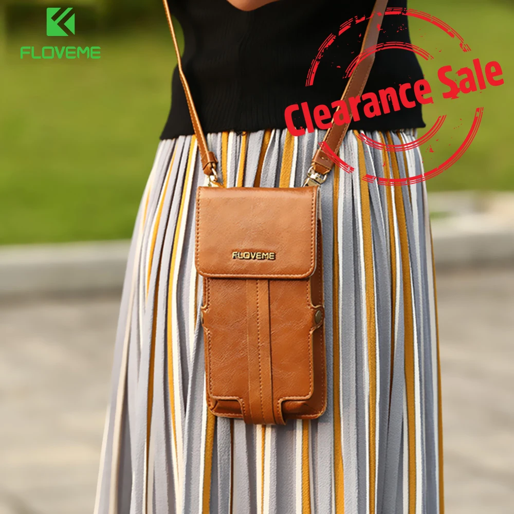FLOVEME Universal Shoulder Bag For IPhone 7 Plus 6 6S Plus For Samsung S7 S6 Edge