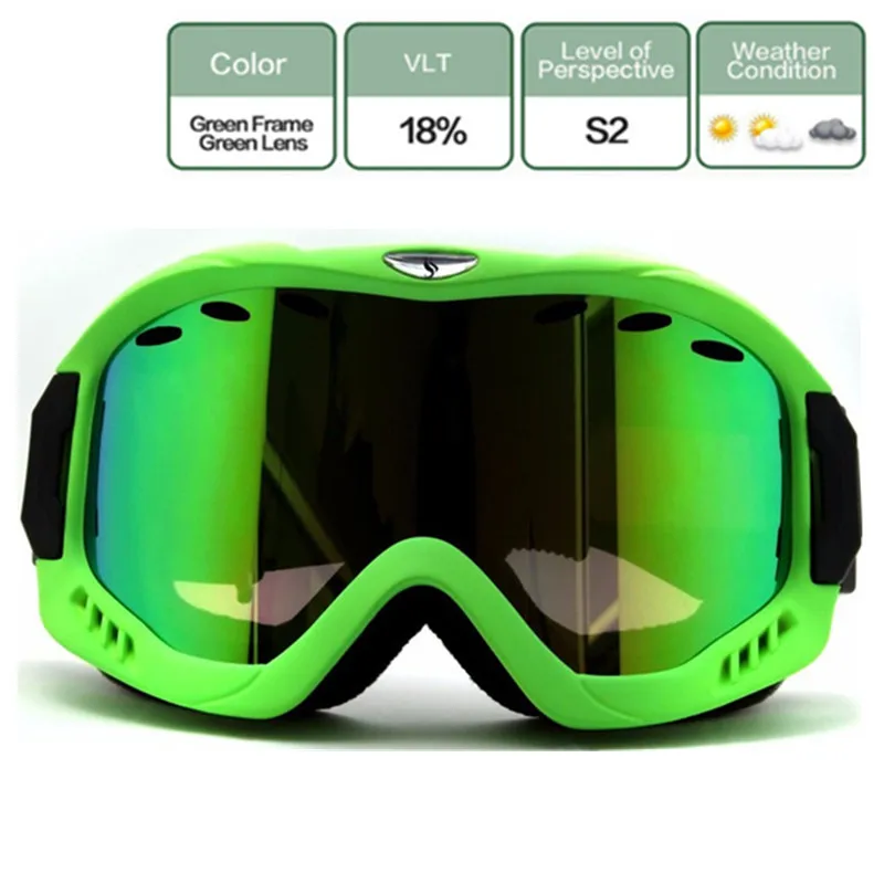 Snowboard gafas de esquí doble capas Anti-niebla lente Benice niños de los hombres de las mujeres de nieve UV400 gafas nieve gafas de esquí Esqui