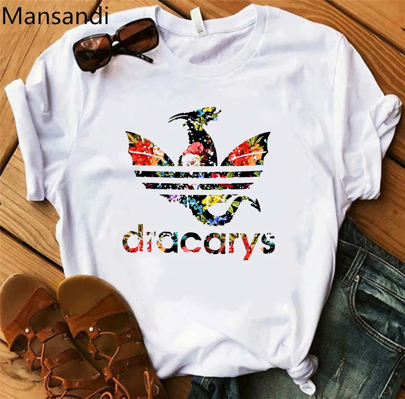 

Watercolor Dracarys tshirt Mother of Dragon t shirt women clothes 2019 tumblr tops tee shirt femme summer tops female t-shirt