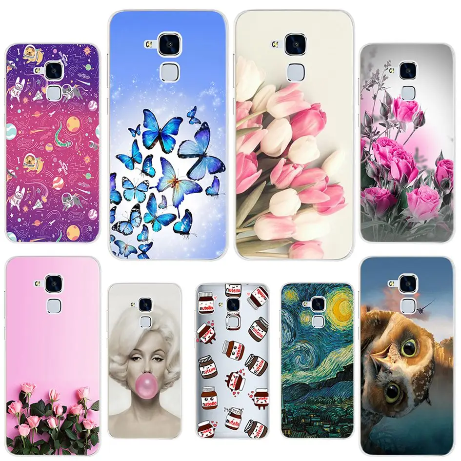 

Case For Huawei GT3 Honor 7 Lite 3D Patterned Cover Soft Silicone TPU Coque For Huawei GT3 GT 3 Phone Case For Honor 7 Lite Capa