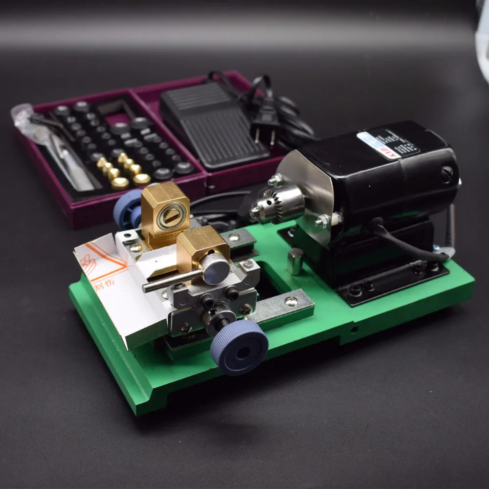 220v Pearl Drilling Holing Machine Beads Driller Full Set Jewelry Punch