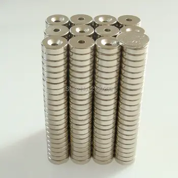 

60PCS D20mm*d5mm*5mm nickel coat powerful rare earth neodymium magnet with countersunk hole