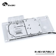 BYKSKI водного блока использовать для Красочные GTX1070/1060 полное покрытие видеокарты радиатор медный блок