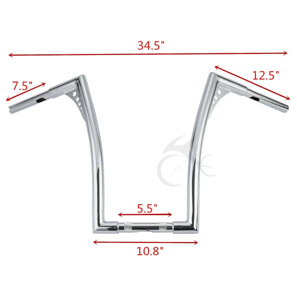 Хромированный жир 1-1/4 "18" Rise Ape вешалка руль для Харли Softail standard FXST