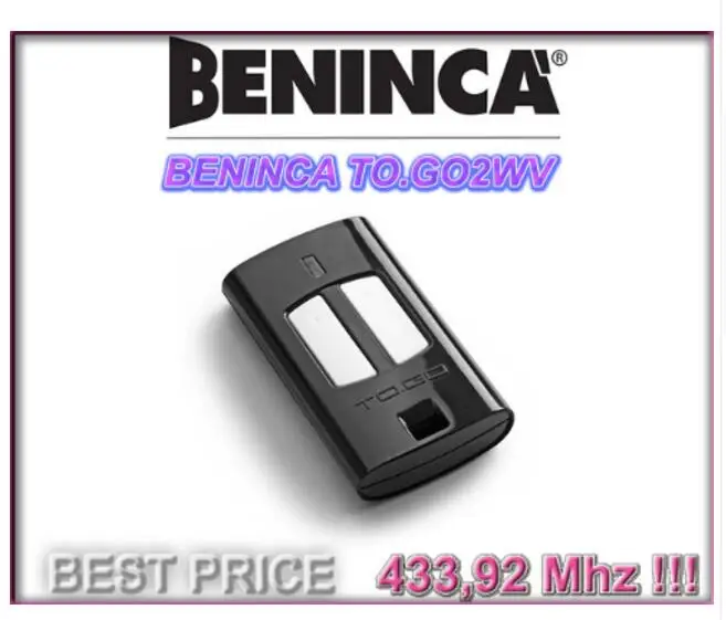 1 шт. Beninca TO.GO 2WV дверь гаража совместимый передатчик beninca rolling code дистанционное