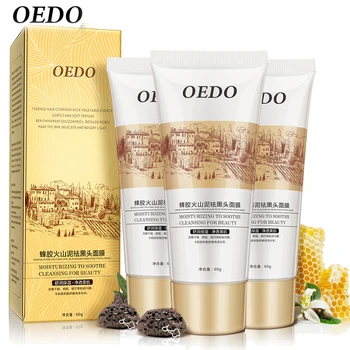 

3pcs Volcanic Soil Facial Mask Anti Acne Remove Blackhead Deep Cleaning Repair Skin Whitening Moisturizing Oil-control Cream