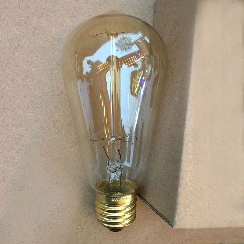 E27 220 светодиодный V 40 W Edison лампа прозрачная Светодиодная лампа накаливания домашний декор *