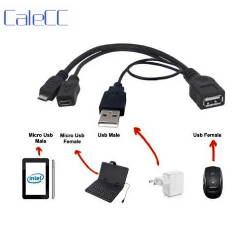 Micro USB OTG Host Flash Disk Cable with Extral &amp Power for Galaxy S3 i9300 S4 i9500 Note2 N7100 Note3 N9000 S5 i9600 | Компьютеры и