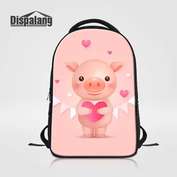 

Cute Piggy Printing Laptop Backpacks for Teenage Girls Laptop Travel School Backpack Large Capacity Bagpack for College Students