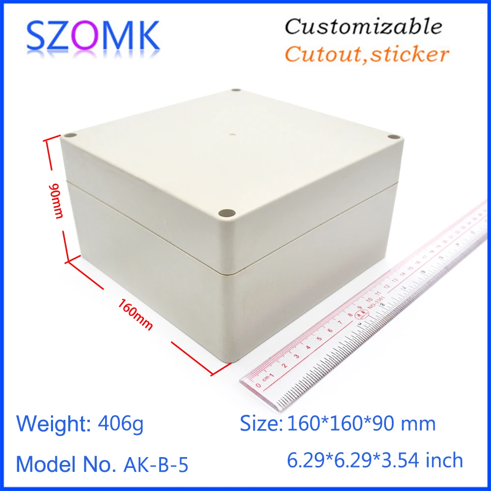 szomk IP65 plastic waterproof enclosure for electronic project instrument shell enclosure control box (8)